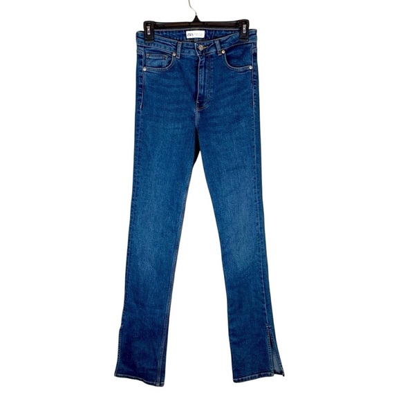 Zara Dark Wash Straight Leg Jeans size 4 - Picture 1 of 7